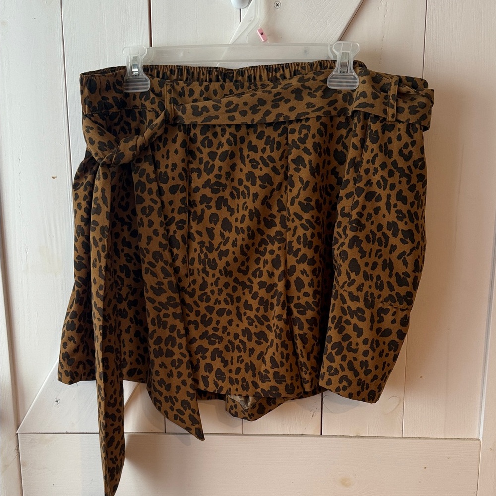 a new day Animal Print shorts